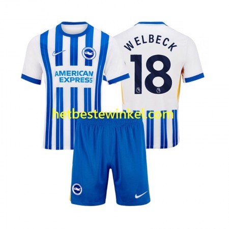 Brighton Hove Albion WELBECK 18 Voetbalshirts Kind Thuis 2024-25